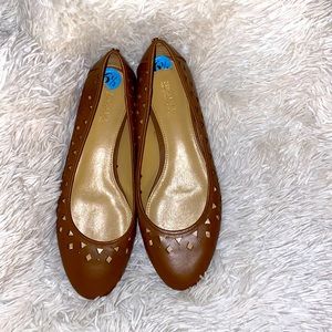 Michael Kors Brown Leather Flats Size 6.5